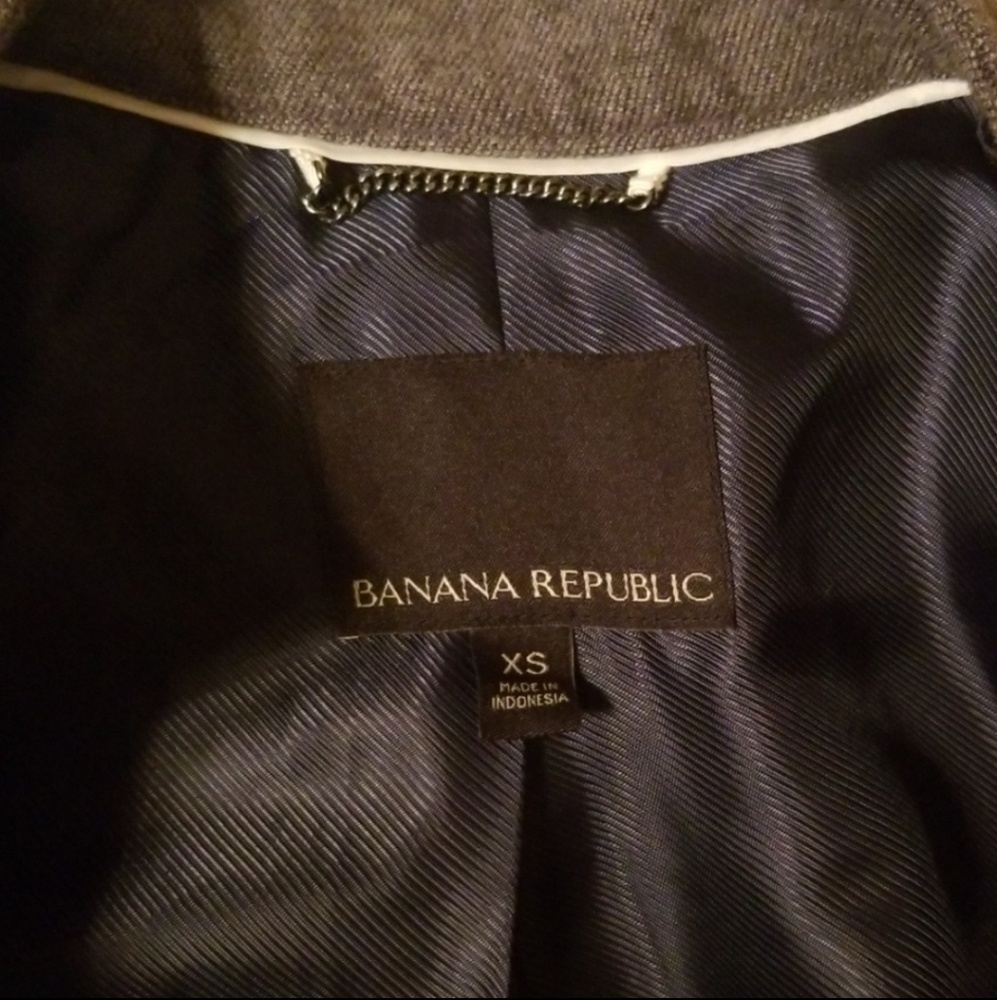π₯HOST PICKπ₯ Banana Republic Gray Pea Coat, XS - Picture 3 of 3